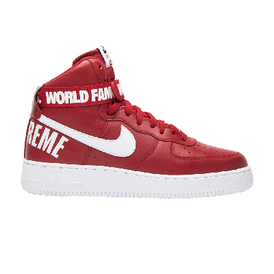 Pre-owned Nike Supreme X Air Force 1 High Sp 'red'