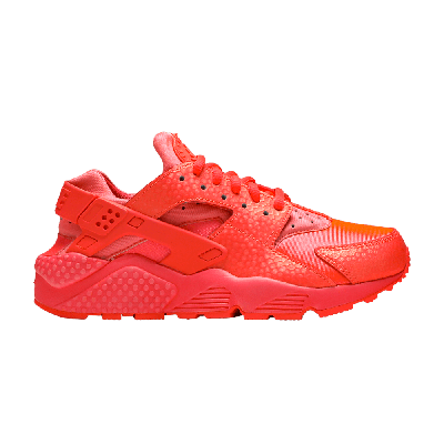 Pre-owned Nike Wmns Air Huarache Run Premium 'hot Lava' In Red