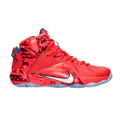 Pre-owned Nike Lebron 12 'usa' In Red