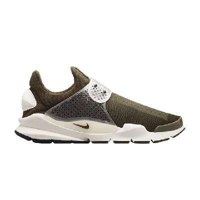 Nike X Fragment Sock Dart Sp "dark Loden" Sneakers In Green