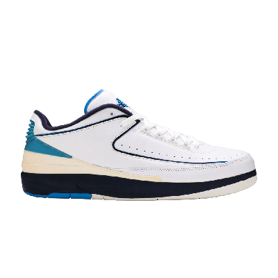 Pre-owned Air Jordan 2 Retro Low 'midnight Navy' In White
