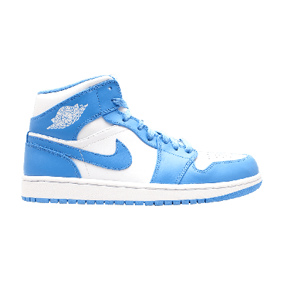 Pre-owned Air Jordan 1 Mid 'unc' In White