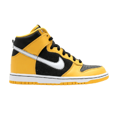 Pre-owned Nike Dunk High In Yellow