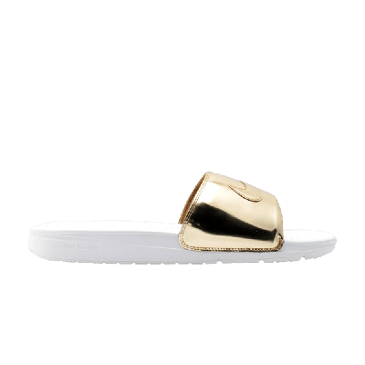 Pre-owned Nike Benassi Solarsoft Slide Sp 'liquid Gold'