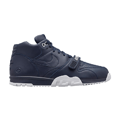 Pre-owned Nike Fragment Design X Air Trainer 1 Mid Sp 'obsidian' In Blue