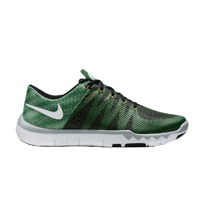 Pre-owned Nike Free Trainer 5.0 V6 Amp 'michigan State' In Green