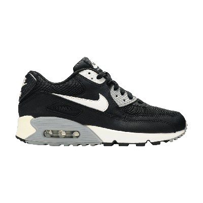 Pre-owned Nike Wmns Air Max 90 Essential 'black Wolf Grey'