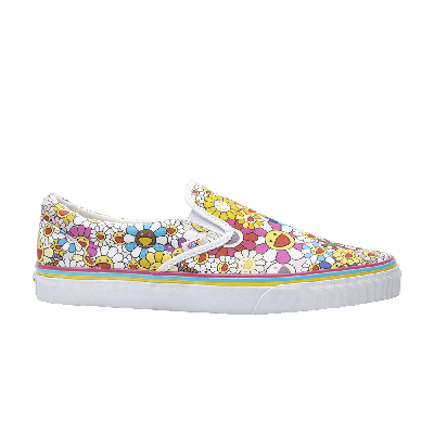 Pre-owned Vans Takashi Murakami Classic Slip-on Lx 'multi Flower' In White