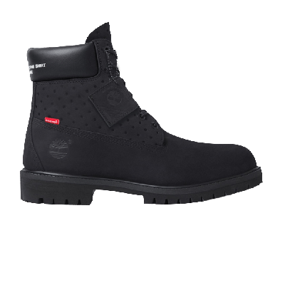 Pre-owned Timberland Comme Des Garçons X Supreme X 6 Inch 'black'