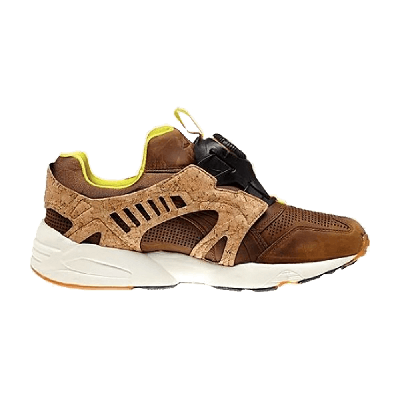 Pre-owned Puma Disc Blaze Leather Cage Lux Opt 2 In Brown