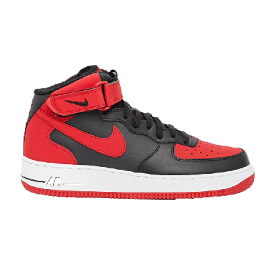 Pre-owned Nike Air Force 1 Mid '07 'black Gym Red'