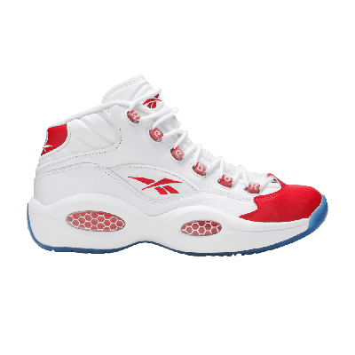 Pre-owned Reebok Question Mid 'white Pearlized Red' 2016
