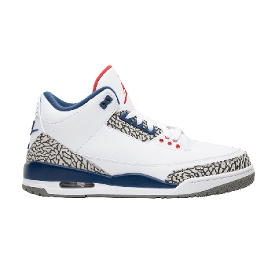 Pre-owned Air Jordan 3 Retro Og 'true Blue' 2016 In White