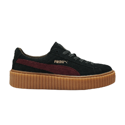 Pre-owned Puma Fenty X Wmns Suede Creeper 'green Bordeaux'