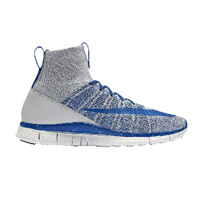 Pre-owned Nike Free Flyknit Mercurial 'wolf Grey Game Royal'