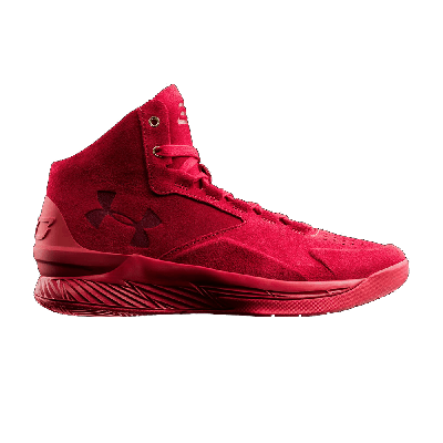 Pre-owned Under Armour Curry 1 Lux Mid Suede 'triple Red'