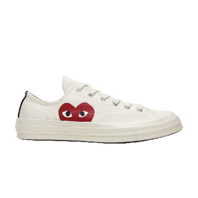 Pre-owned Converse Comme Des Garçons Play X Chuck 70 Low 'milk' 2015 In White