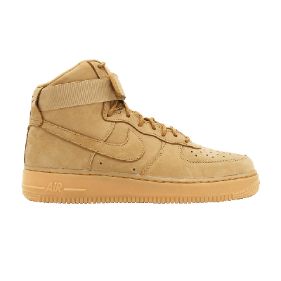 Pre-owned Nike Wmns Air Force 1 Hi Prm 'flax' In Tan