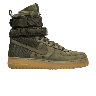 Pre-owned Nike Sf Air Force 1 'faded Olive' In Green