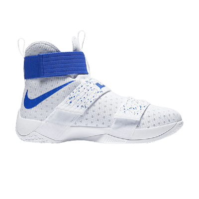 Pre-owned Nike Lebron Soldier 10 'hyper Cobalt' In White