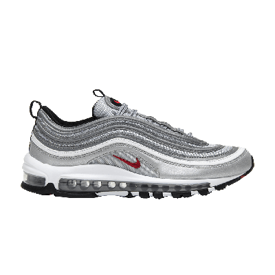 Nike Air Vapormax '97 Sneakers In Mtlc Silver/varsity Red-white-black