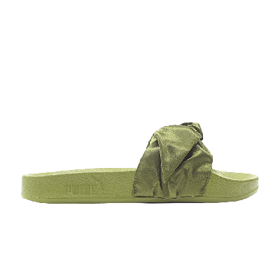 Pre-owned Puma Fenty X Wmns Bow Slide 'olive' In Green