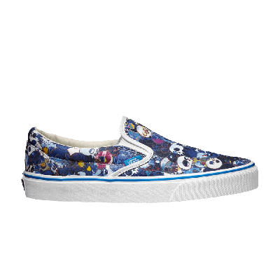 Pre-owned Vans Takashi Murakami X Classic Slip On Lx 'blue Skulls'