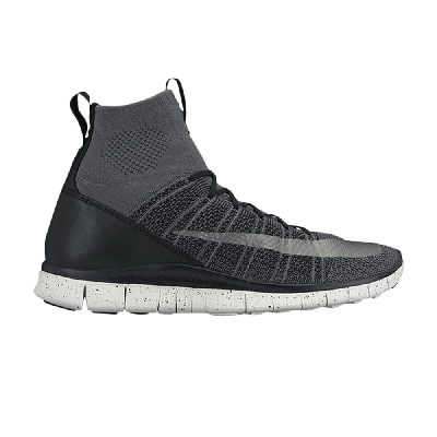 Pre-owned Nike Free Flyknit Mercurial 'black' In Grey