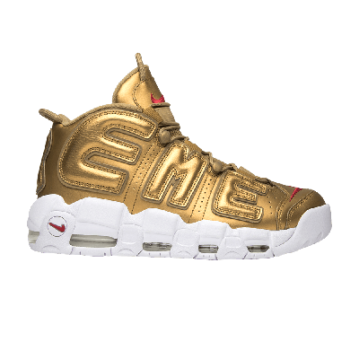 Pre-owned Nike Supreme X Air More Uptempo 'metallic Gold'
