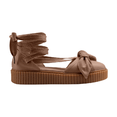 Pre-owned Puma Fenty X Wmns Bow Creeper Sandal 'natural' In Brown