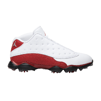 Pre-owned Air Jordan 13 Low Golf 'university Red' In White