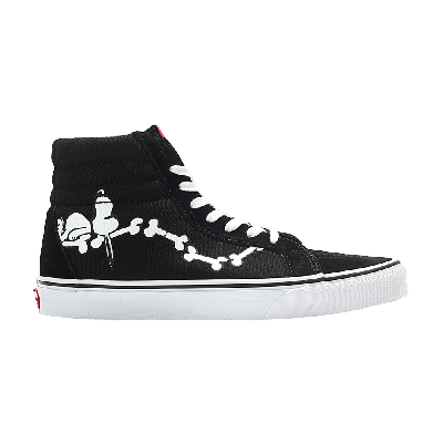 Pre-owned Vans Peanuts X Sk8-hi Reissue 'snoopy Bones' In Black