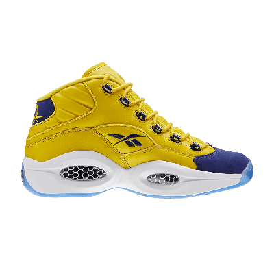 Pre-owned Reebok Question Mid 'all Star' In Yellow