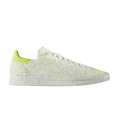 Pre-owned Adidas Originals Stan Smith Primeknit In Yellow