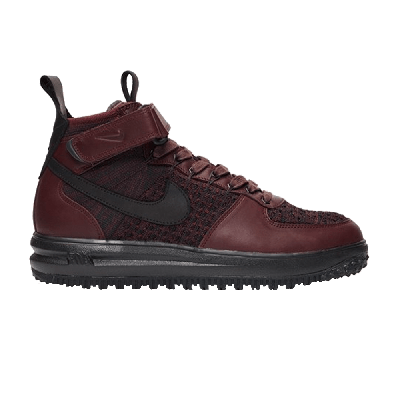 Pre-owned Nike Lunar Force 1 Flyknit Workboot 'deep Burgundy' In Brown