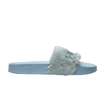 Pre-owned Puma Fenty X Wmns Fur Slide 'cool Blue'