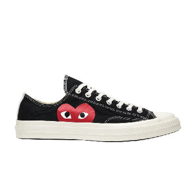 Pre-owned Converse Comme Des Garçons Play X Chuck 70 Low 'black'