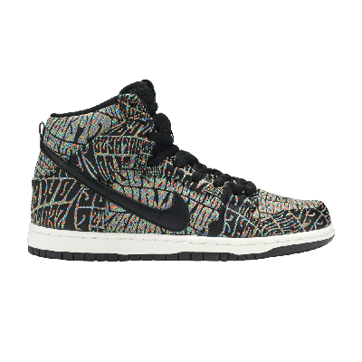 Pre-owned Nike Sb Dunk High Premium 'psychedelic' In Black