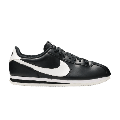 Pre-owned Nike Cortez Basic Leather 'black White'