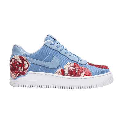 Pre-owned Nike Wmns Air Force 1 'floral Sequin' In Blue