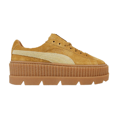 Pre-owned Puma Fenty X Wmns Cleated Creeper 'golden Brown' In Tan