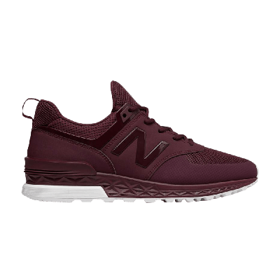 Pre-owned New Balance 574 Sport 'burgundy' In Red
