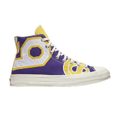 Pre-owned Converse Chuck Taylor All Star High Premium 'los Angeles Lakers' In Purple