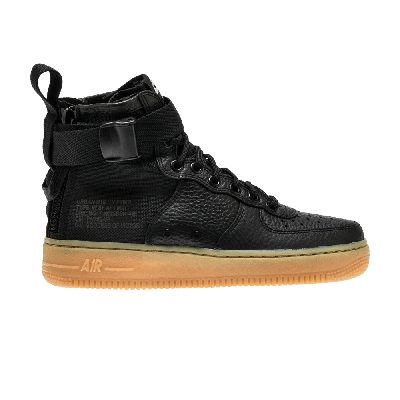 Pre-owned Nike Wmns Sf Air Force 1 Mid 'black Gum'