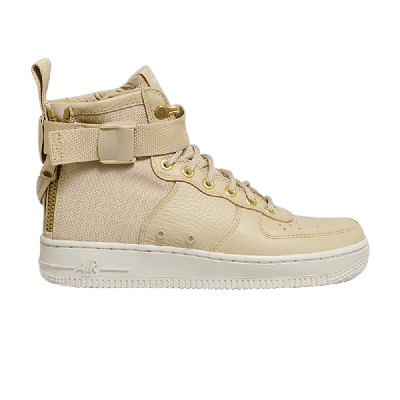 Pre-owned Nike Wmns Sf Air Force 1 Mid 'mushroom' In Tan