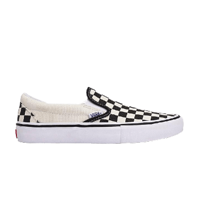 Pre-owned Vans Slip-on Pro 'checkerboard' In Black