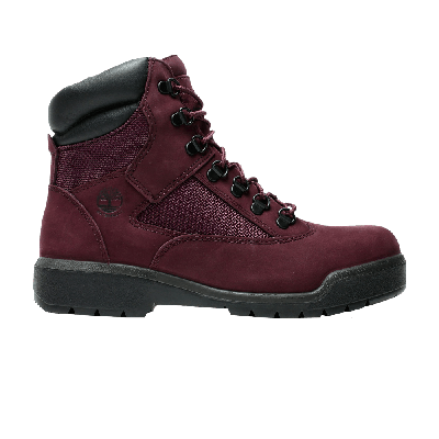 Pre-owned Timberland 6 Inch Field Boot 'port Collection' In Red