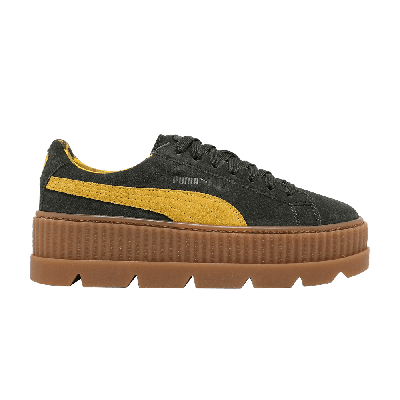 Pre-owned Puma Fenty X Wmns Cleated Creeper 'rosin' In Green