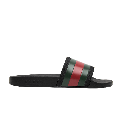 Pre-owned Gucci Pursuit '72 Rubber Slide 'black'