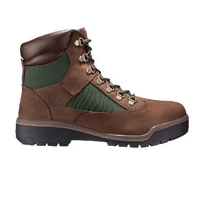 Pre-owned Timberland 6 Inch Field Boot 'brown Green'